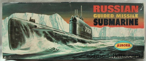 Aurora 1/300 Russian 'Golf' Class Guided Missile Submarine, 726-100 plastic model kit